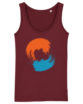 Color Wheel - orange&blue Burgundy
