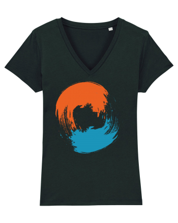 Color Wheel - orange&blue Black