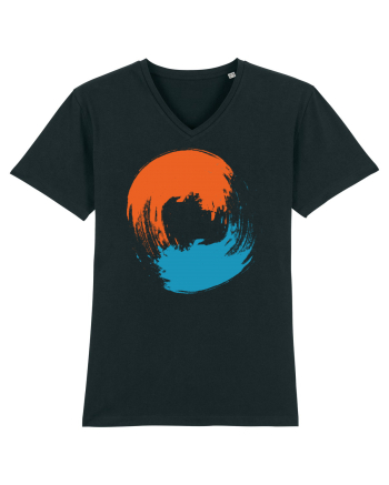 Color Wheel - orange&blue Black