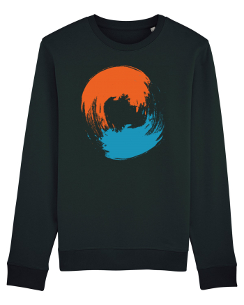 Color Wheel - orange&blue Black