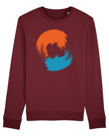 Color Wheel - orange&blue Burgundy