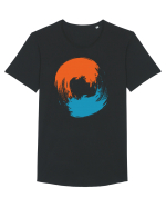 Color Wheel - orange&blue Tricou mânecă scurtă guler larg Bărbat Skater