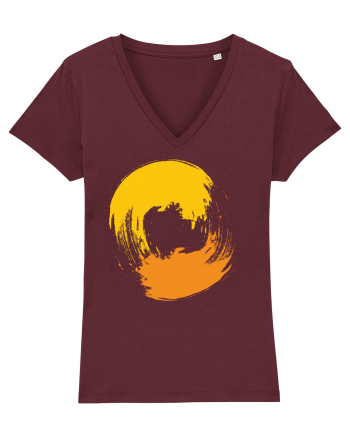 Color Wheel - orange&orange Burgundy