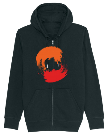Color Wheel - orange&red 2 Black