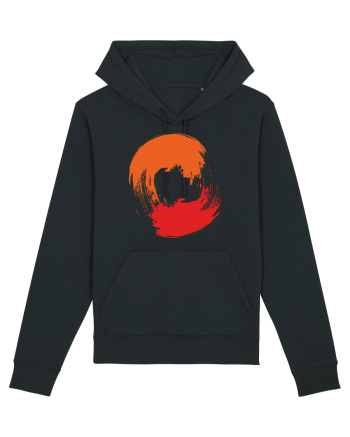 Color Wheel - orange&red 2 Black
