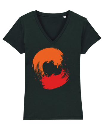 Color Wheel - orange&red 2 Black