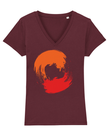 Color Wheel - orange&red 2 Burgundy