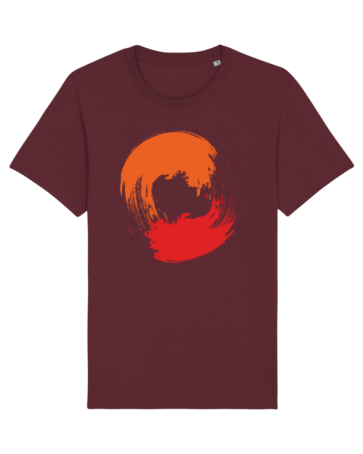 Tricou mânecă scurtă Unisex Rocker Burgundy