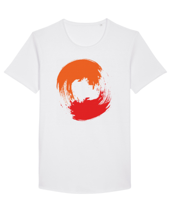 Color Wheel - orange&red 2 White