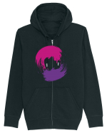 Color Wheel - violet&purple Hanorac cu fermoar Unisex Connector