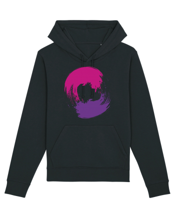 Color Wheel - violet&purple Black