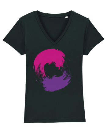 Color Wheel - violet&purple Black