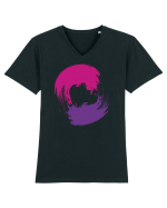 Color Wheel - violet&purple Tricou mânecă scurtă guler V Bărbat Presenter