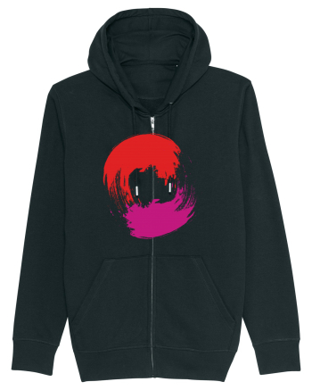 Color Wheel - red&purple Black