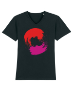 Color Wheel - red&purple Tricou mânecă scurtă guler V Bărbat Presenter