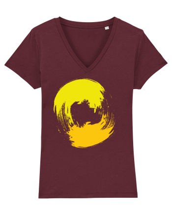 Color Wheel - yellow&orange Burgundy