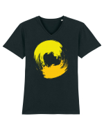 Color Wheel - yellow&orange Tricou mânecă scurtă guler V Bărbat Presenter