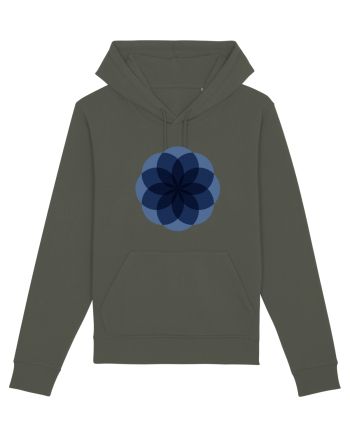 Color Wheel - blue flower Khaki