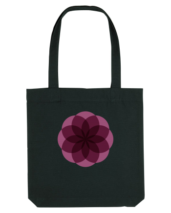 Color Wheel - purple flower Black