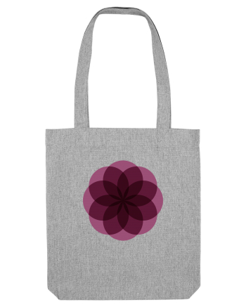 Color Wheel - purple flower Heather Grey