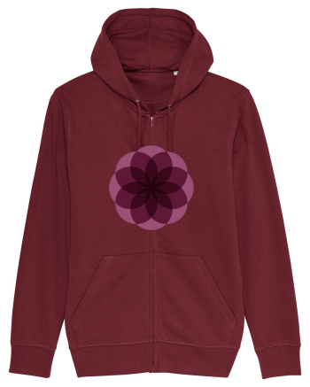 Color Wheel - purple flower Burgundy