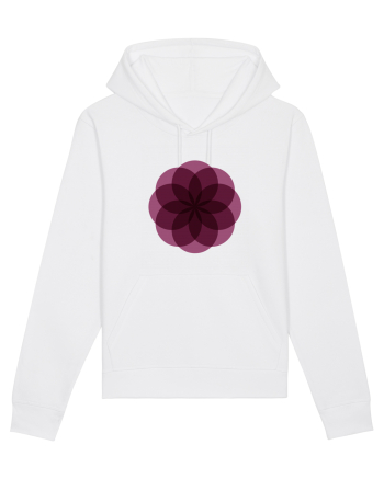 Color Wheel - purple flower White