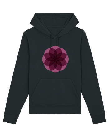 Color Wheel - purple flower Black