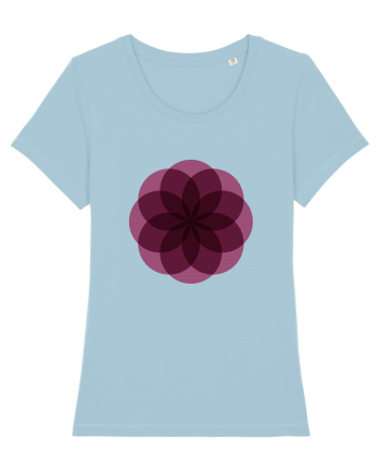 Color Wheel - purple flower Sky Blue