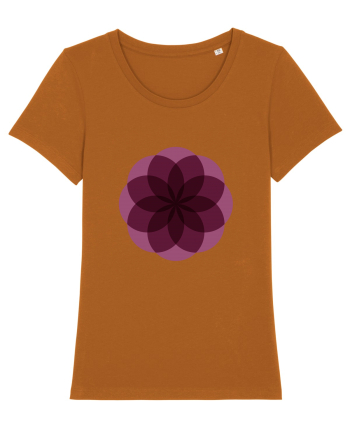 Color Wheel - purple flower Roasted Orange