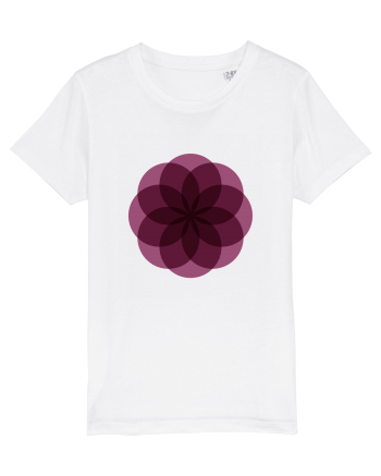Color Wheel - purple flower White