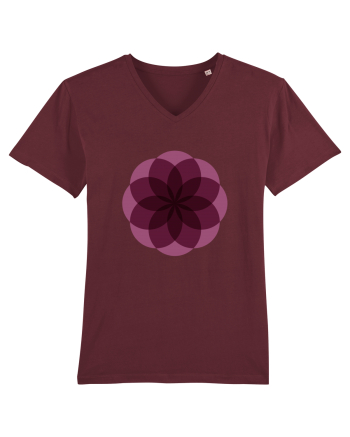 Color Wheel - purple flower Burgundy