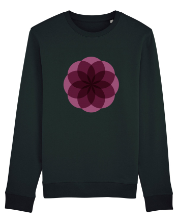 Color Wheel - purple flower Black