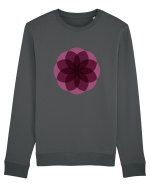 Color Wheel - purple flower Bluză mânecă lungă Unisex Rise