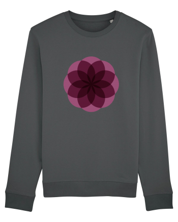 Color Wheel - purple flower Anthracite