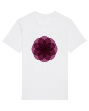 Color Wheel - purple flower White
