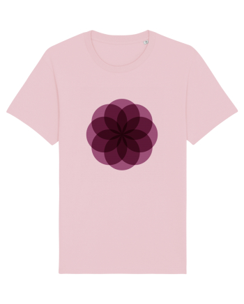 Color Wheel - purple flower Cotton Pink