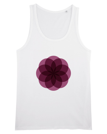 Color Wheel - purple flower White