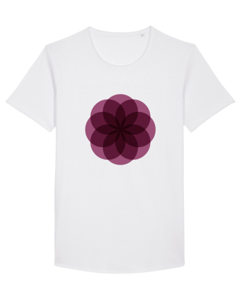 Color Wheel - purple flower White