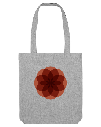 Color Wheel - red flower Heather Grey