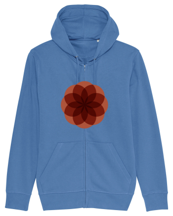 Color Wheel - red flower Bright Blue