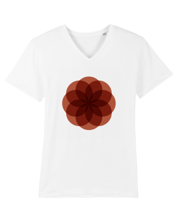 Color Wheel - red flower White