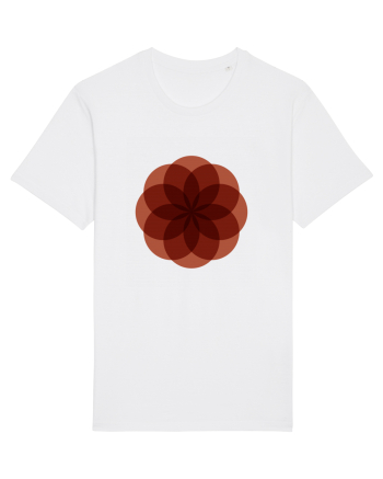 Color Wheel - red flower White