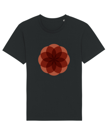 Color Wheel - red flower Black