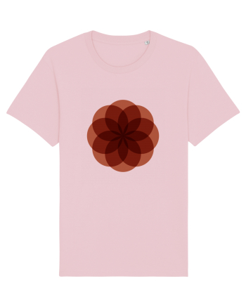 Color Wheel - red flower Cotton Pink