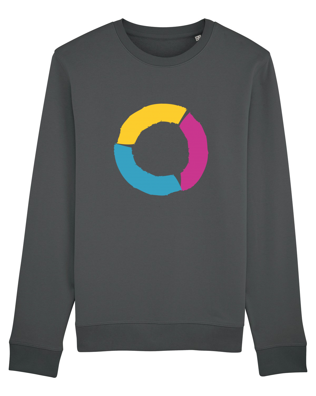 Bluză mânecă lungă Unisex Rise Anthracite