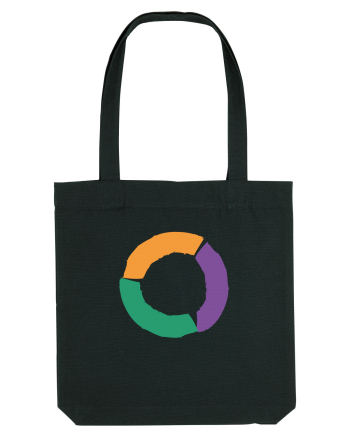 Color Wheel - orange&violet&green Black