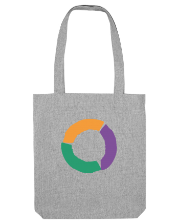 Color Wheel - orange&violet&green Heather Grey