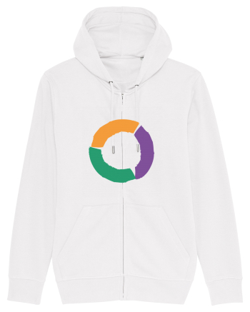 Color Wheel - orange&violet&green White