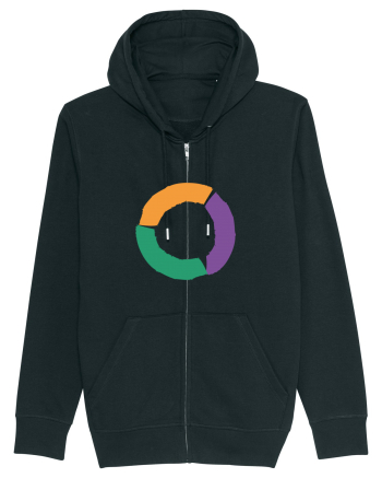 Color Wheel - orange&violet&green Black