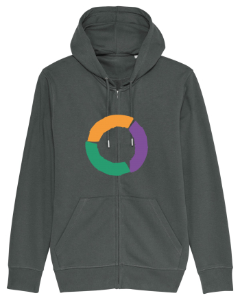 Color Wheel - orange&violet&green Anthracite
